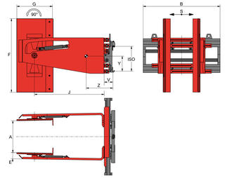 KAUP Appliance Clamp tiltable 2T413G-2H