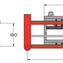 KAUP Fork Positioner with round forks T411ZR