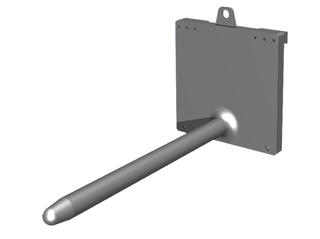 iso 3D technical drawing：Carpet Carrying Ram T185 T