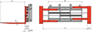 KAUP Fork Positioner, integrated T411BZI