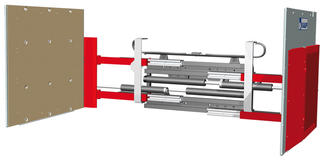 KAUP Telescopic Appliance- / Carton Clamp T414GT-1L