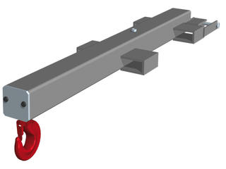 iso 3D technical drawing: Crane Jib T183G