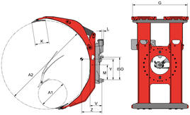 KAUP Rotating Roll Clamp T458 C