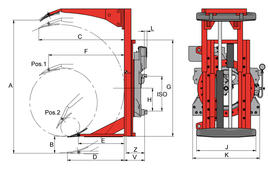 KAUP Rotating Roll Clamp T458 P