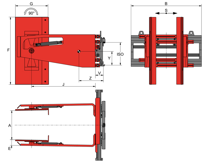 KAUP Appliance Clamp tiltable 2T413G-2H